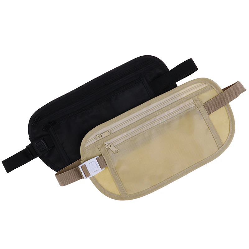 Invisible Travel Waist Packs Pouch for Passport Money Belt Bag Hidden Security Wallet Gift Travel Bag Chest Pack Money Waist Ba