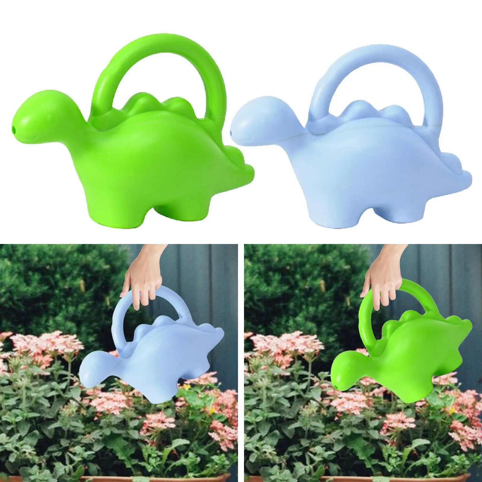 علبة سقاية الديناصورات خفيفة الوزن مزخرفة لطيفة 1.5 لتر هدية إبداعية للأطفال للفناء والبستنة في الأماكن المغلقة والخارجية #3