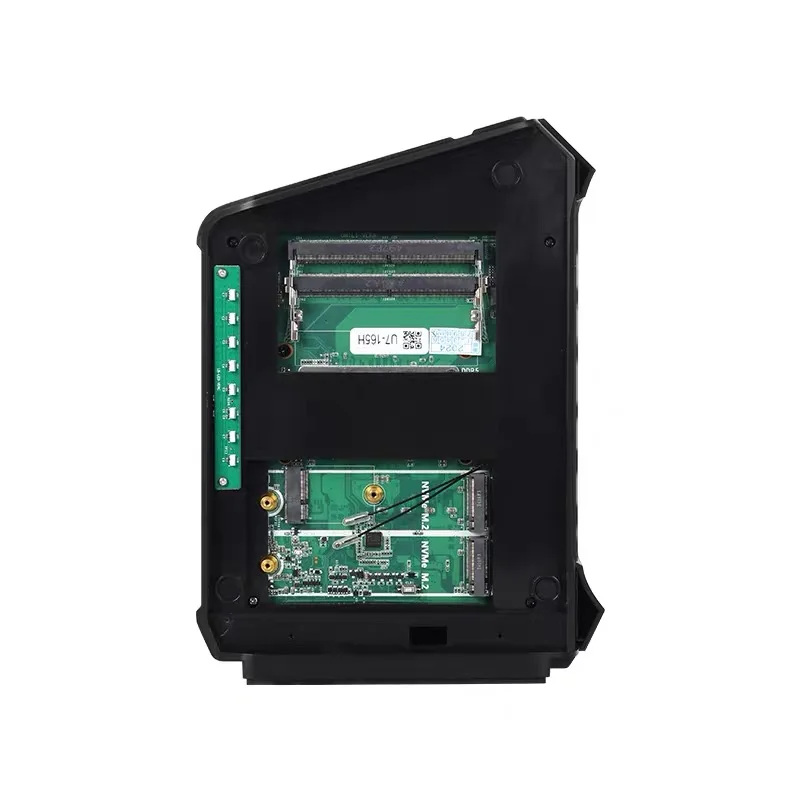 Stacja robocza AI Mini PC Ultra 9 285H (do 5,4 GHz) 7 255H Mini komputer do gier 2xDDR5 2xPCIe Sloty Thunderbolt 4/HDMI/DP Wyświetlacz