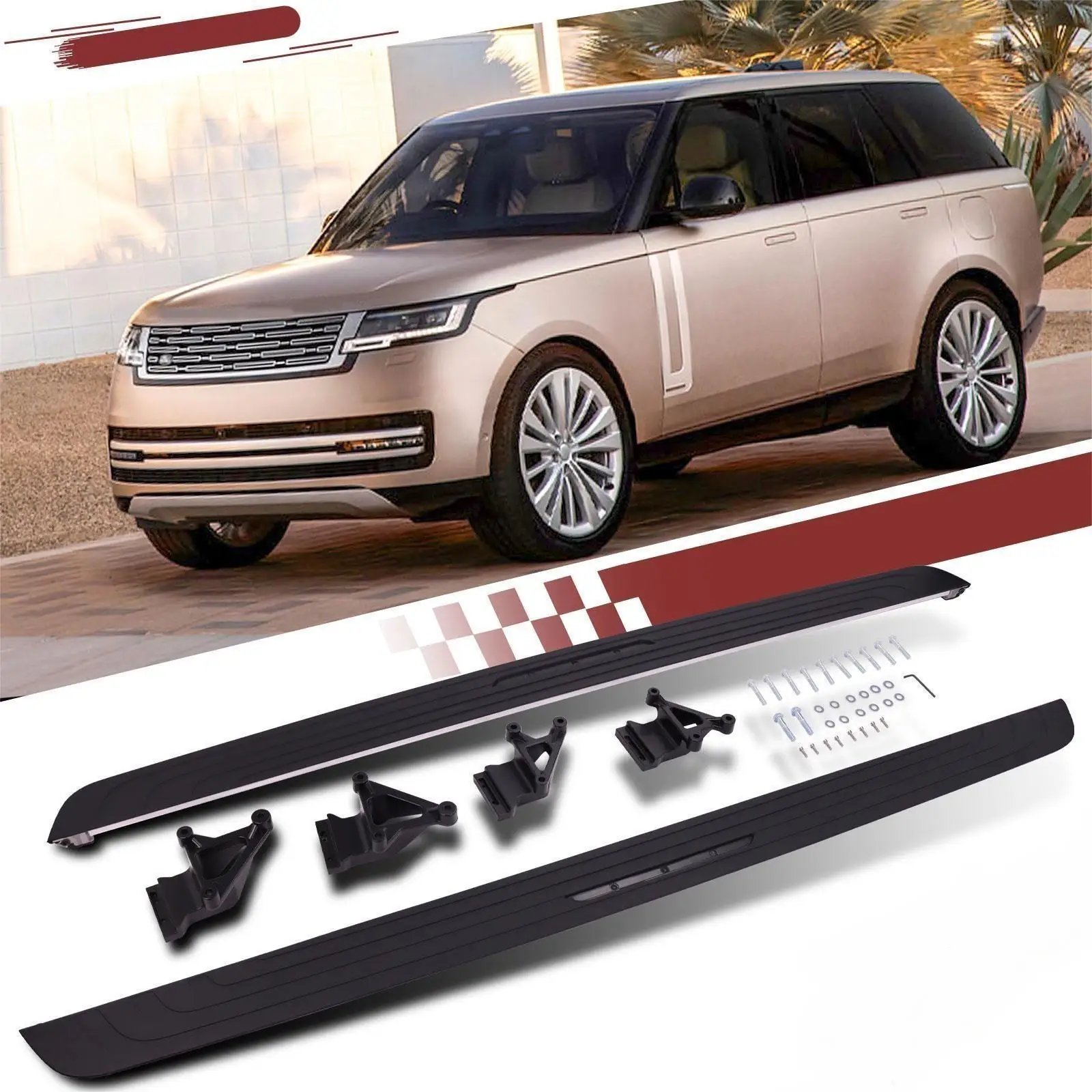 

600 фунтов для Land Rover Range Rover LWB 2023 2024, подножка, боковая ступенька, nerf bar