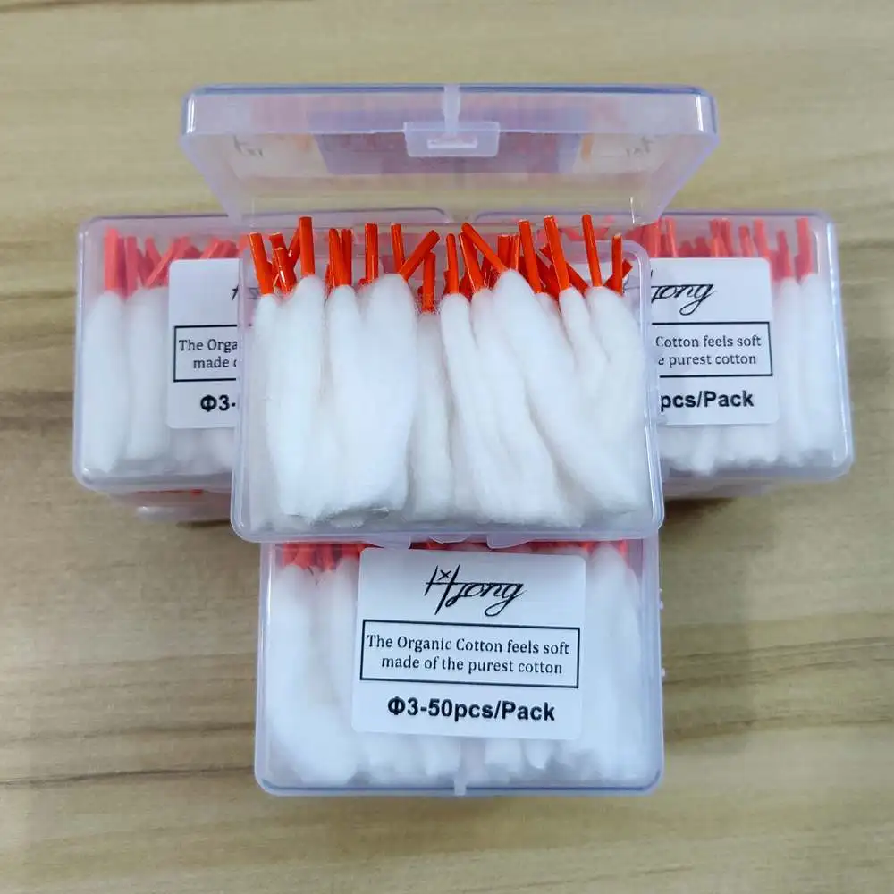 Oryginalny Hong 500szt 250/100/50szt Długość 65mm Głowica 3mm Bawełna Hurtownia VS MUJI — zdjęcie produktu 3