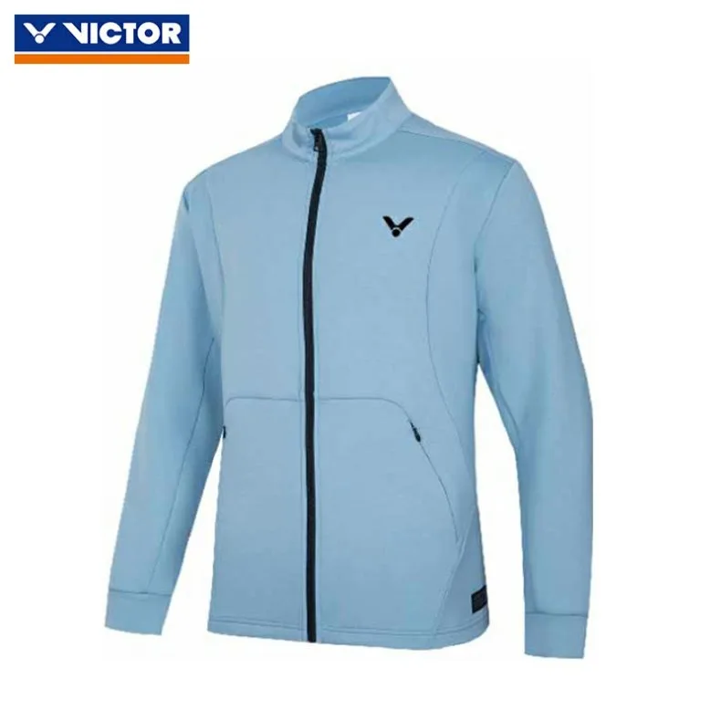 VICTOR Badminton Clothing Sports Casual Jacket Men's Long-sleeves Top Tennis Training Clothes Women's Knitted