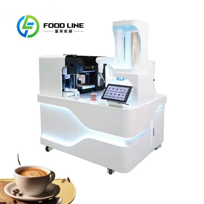 Op maat gemaakte 6-assige collaboratieve robotarm koffiemachine automatische koffiebar voor bedrijfsreceptie