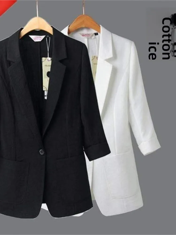 

Lightweight Casual Pure Color Versatile Small Western Suit Spring Summer New Arrival Big Size Outerwear Sun Protection Clothing