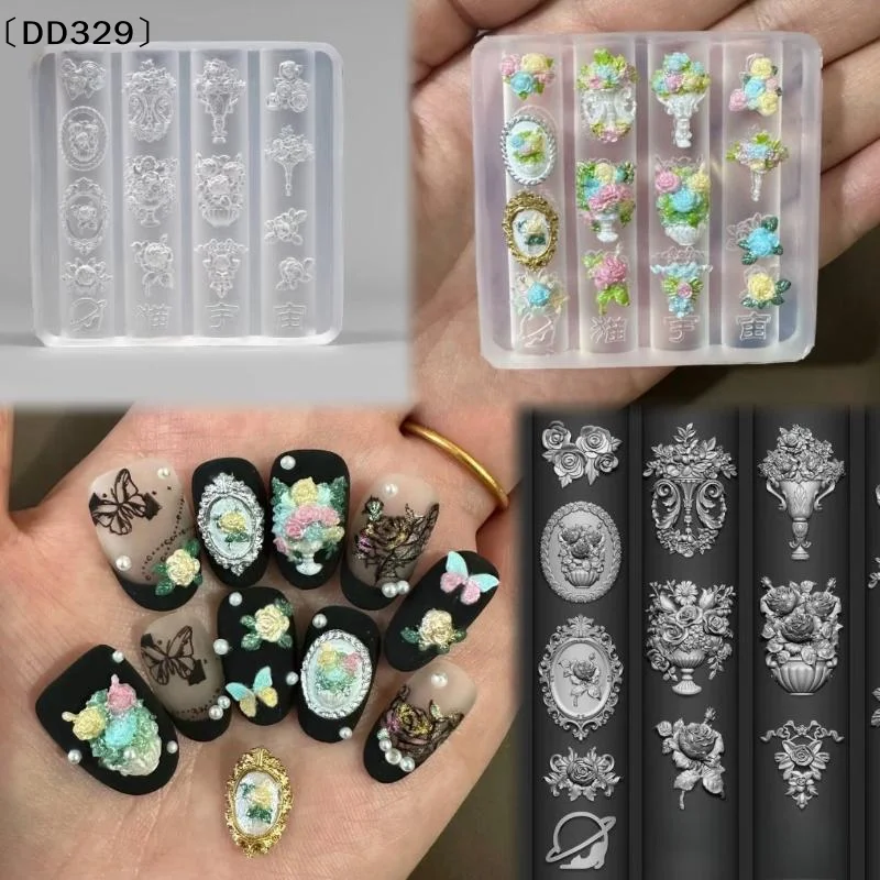 Molde de Uñas 3D con Relieve V - Nail Art Vintage reseña y precio