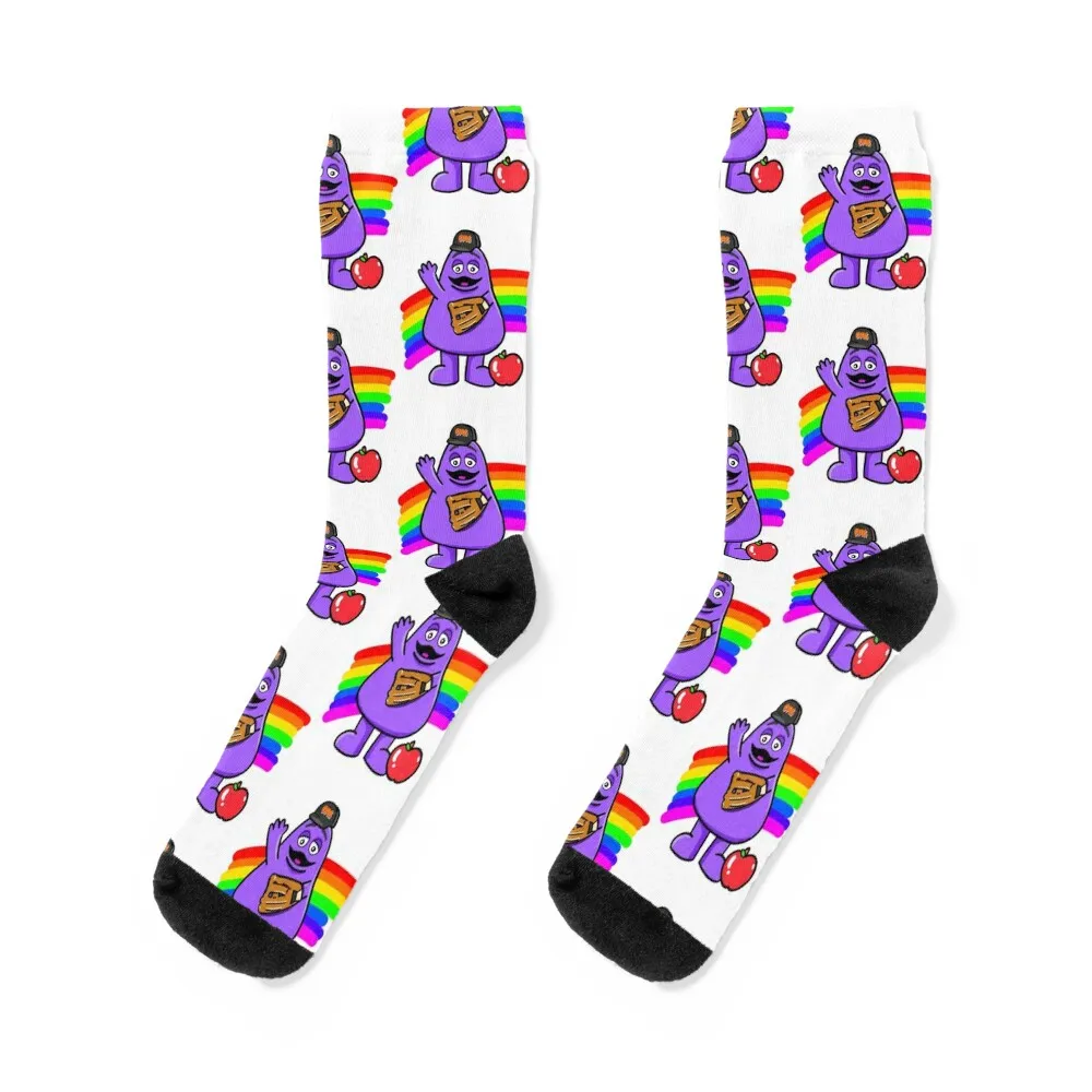 

Носки OMG Grimace, рождественский подарок, противоскользящие носки для бега, эстетические детские носки для мальчиков, женские