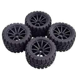 4 Pcs 1/16 Truck Tire For Trxs1/16 E-Revo Rubber Tire Diameter 80Mm Coupler 12Mm