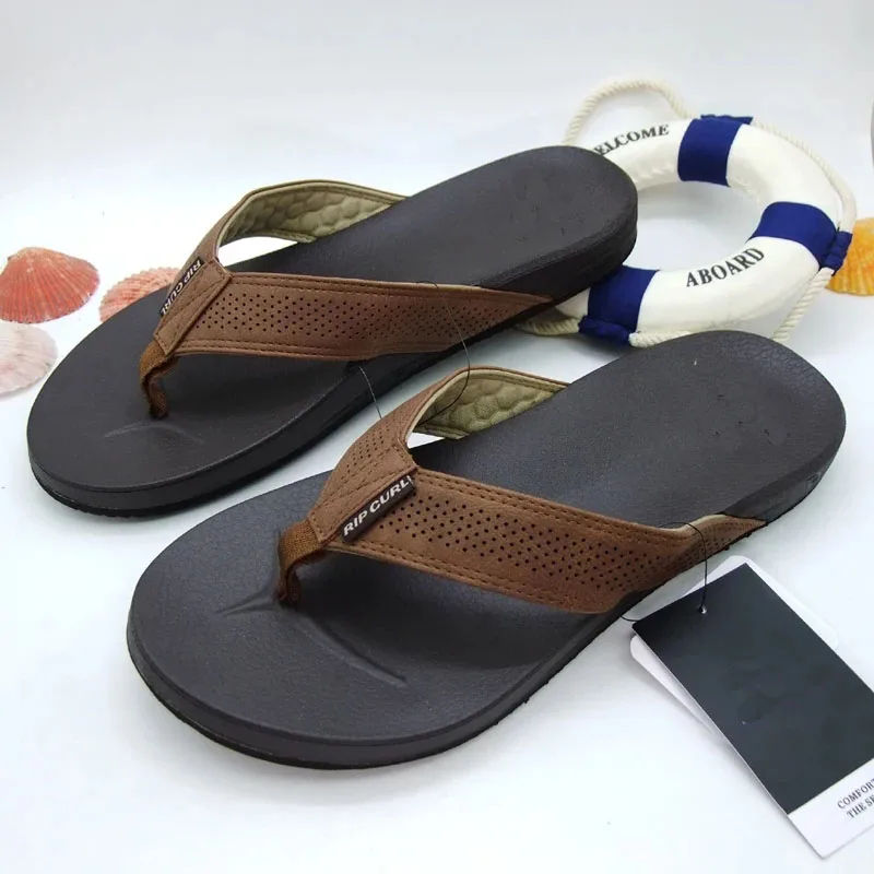 Chanclas de verano de alta calidad para hombre, sandalias de playa, zapatos informales antideslizantes para interiores y exteriores, 2023