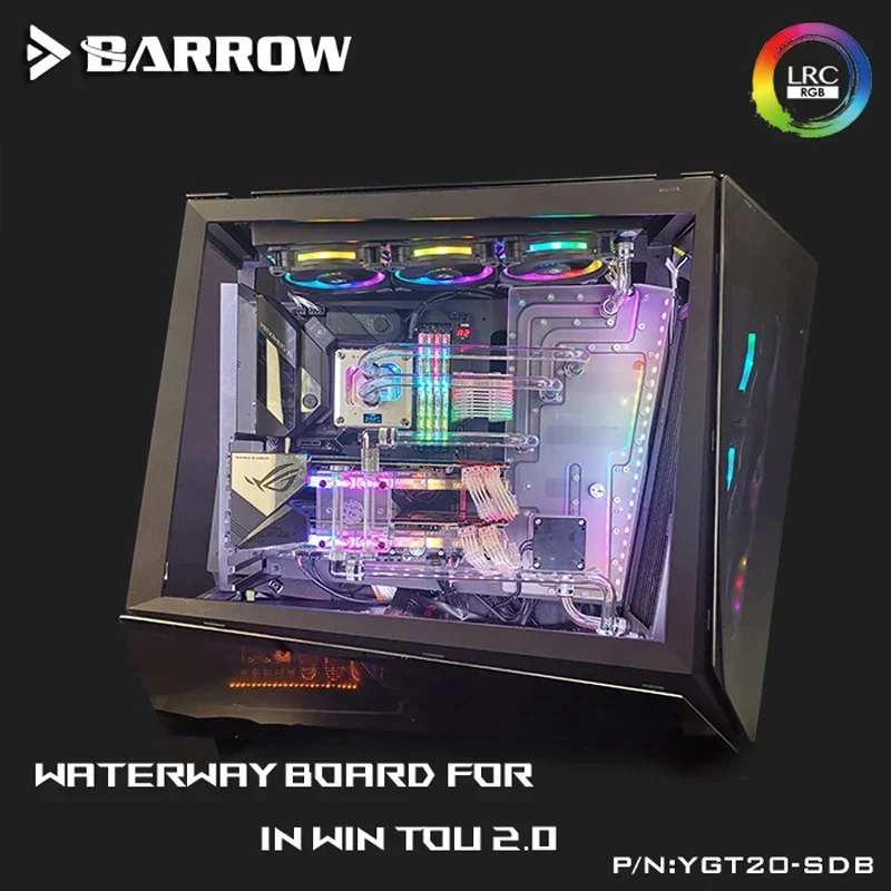 Barrow YGT20-SDB, Waterway Boards For In Win Tou 2.0 Case,For Intel CPU Water Block & Single/Double GPU Building