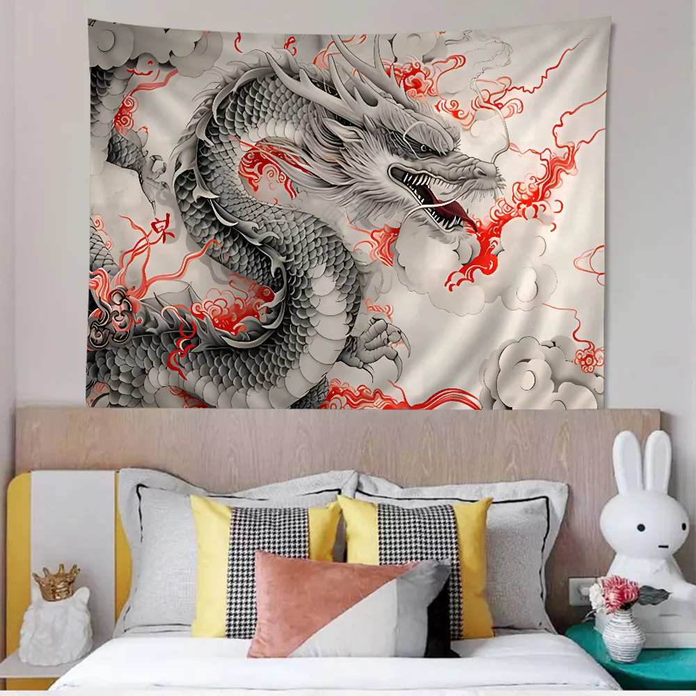 Chinese Dragon Hanging Bohemian Tapestry Cheap Hippie Wall Hanging Bohemian Wall Tapestries Mandala Wall Hanging Home Decor