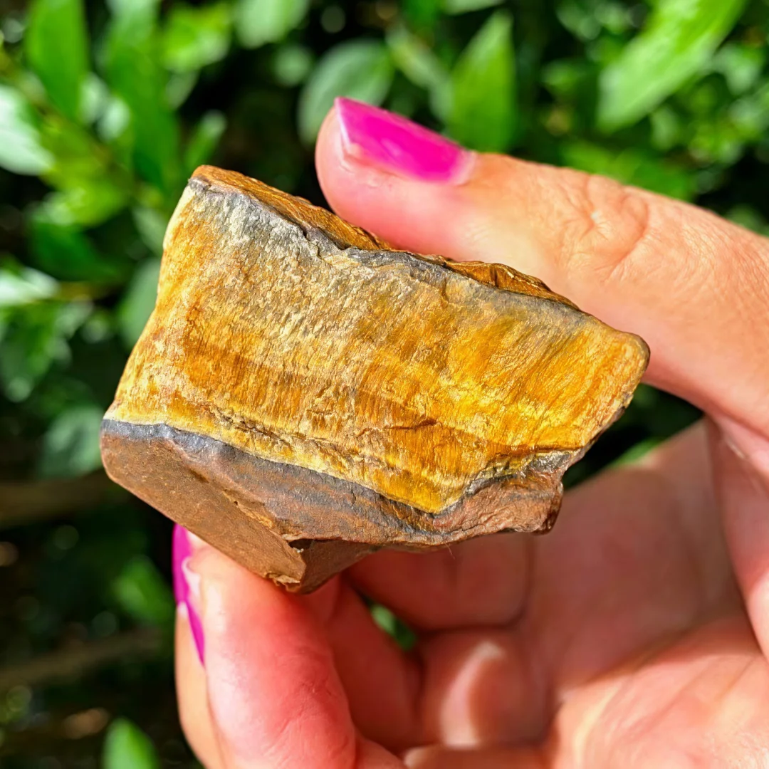 Natural Raw Tiger Eyes Crystal Stone, Rough Tiger Eye Gemstone, Gold Tiger Eyes Rocks for Crystal Healing Meditation Reiki Stone