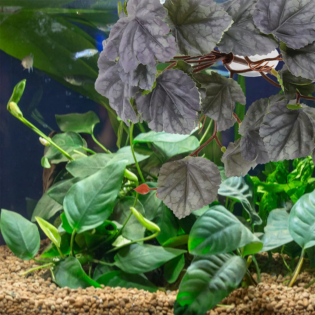 

Artificial Hanging Plants Terrarium Reptile Decor Accessory Habitat Indoor Outdoor Vine Tank Plastic