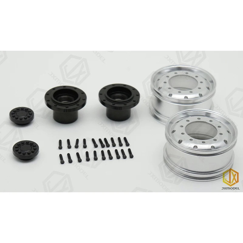 

JX Model 1/14 Truck Hubs Wide Wheel Hub Made Of All Metal For Tamiya LESU RC Model Truck Parts Accessories