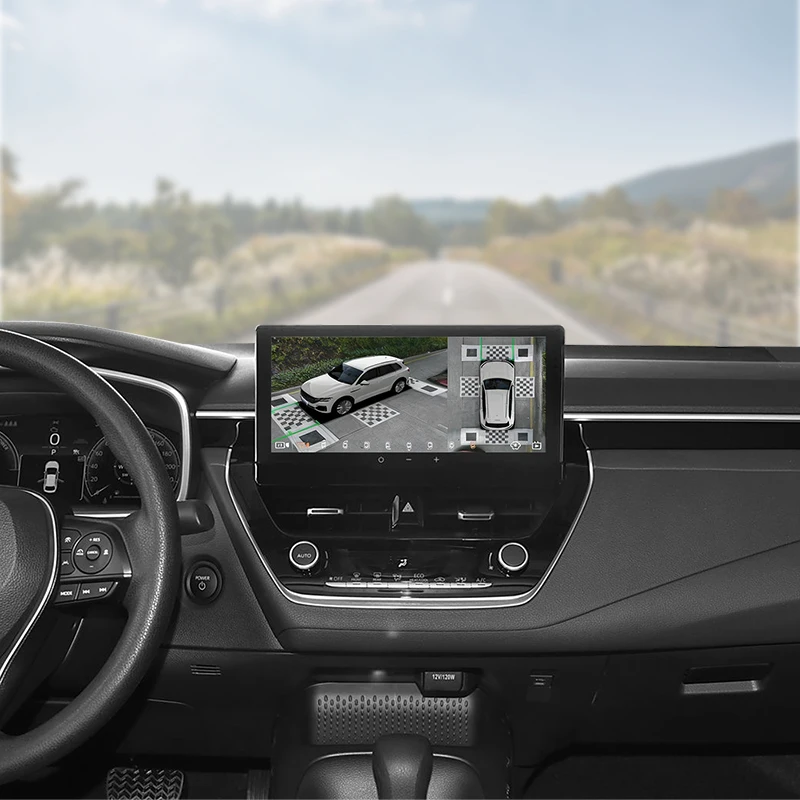 HD 360 Degree Panoramic Car Reverse Aid Camera AHD Backup Monitor Bird View Surround Blind Spot Parking System
