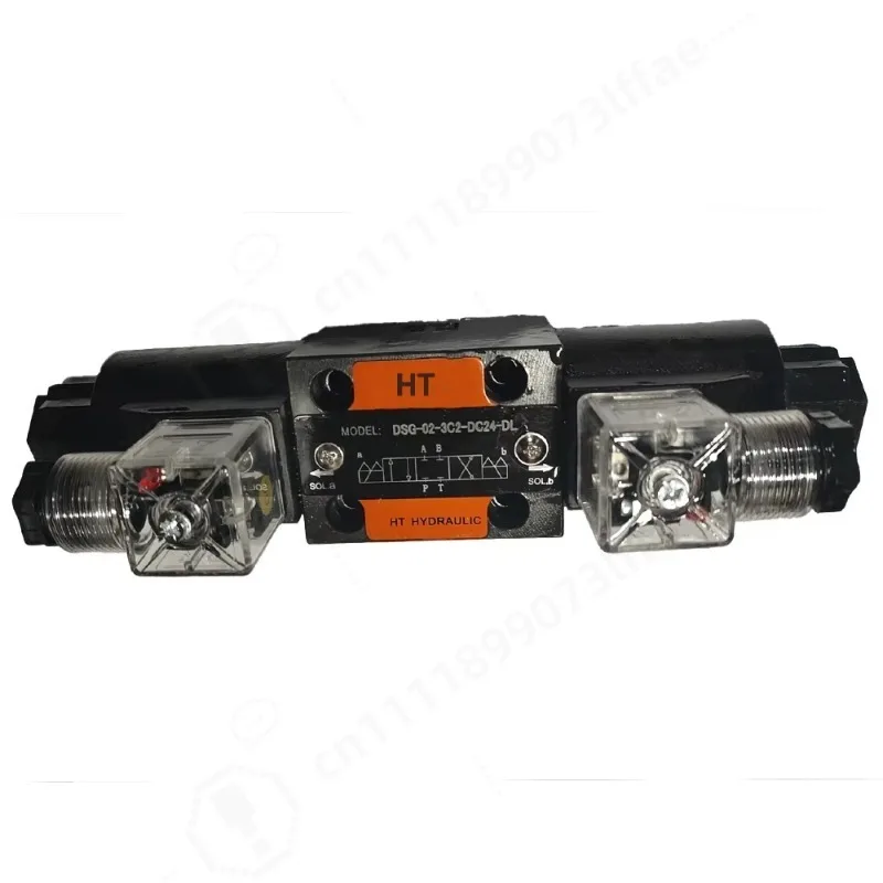 DSG‑02 Hydraulic Solenoid Valve, 3 Position 4 Way Directional Control Valve, NG6 Size, Industrial Hydraulic System Replacement