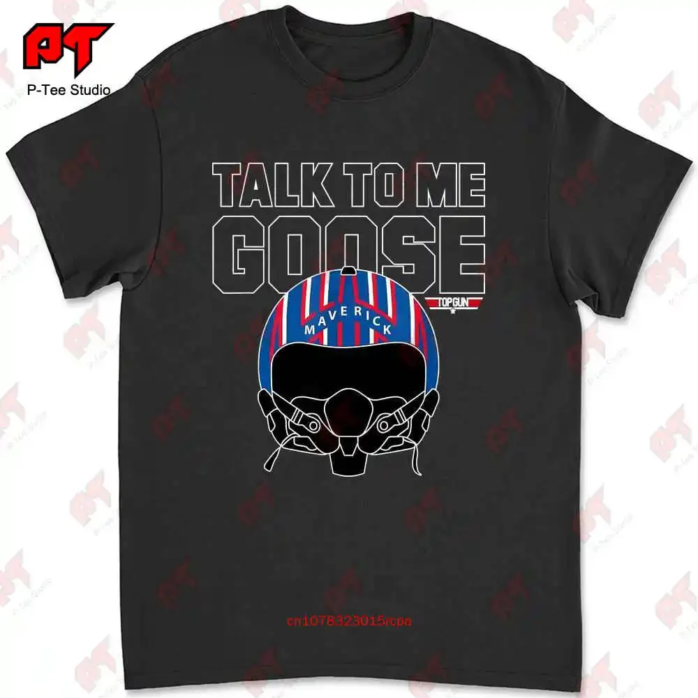 Top Gun Talk To Me Goose Maverick Helmet T-shirt NDKJ