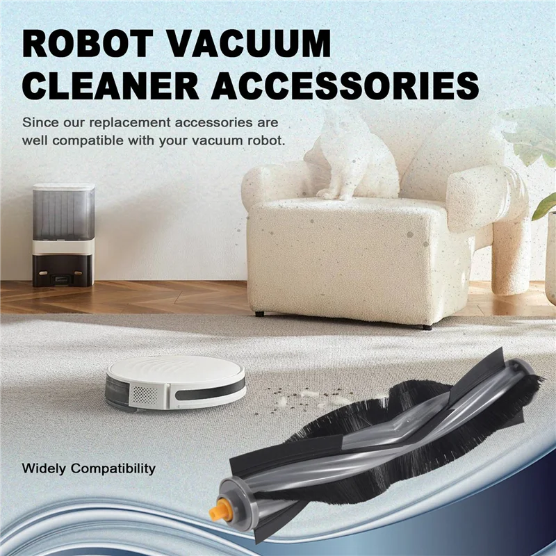 

A60T Новые аксессуары для Ecovacs X1 Omni Turbo, запасные части для пылесоса, основная щетка, роликовая боковая щетка, фильтр, подушечки для швабры, мешок для пыли