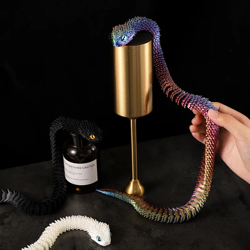 Articulated Snake Decor Figurine Model