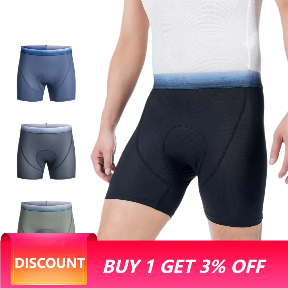 Santic Men's Cycling Underwear Breathable Quick-Dry Elastic Bike Shorts for Road MTB Comfortable Sports Underwear TM25C06042