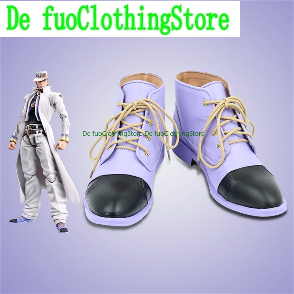 

Bizarre Adventure Kujo Jotaro Обувь для косплея Сапоги Игра Аниме Хэллоуин Рождество DefuClothing Магазин обуви