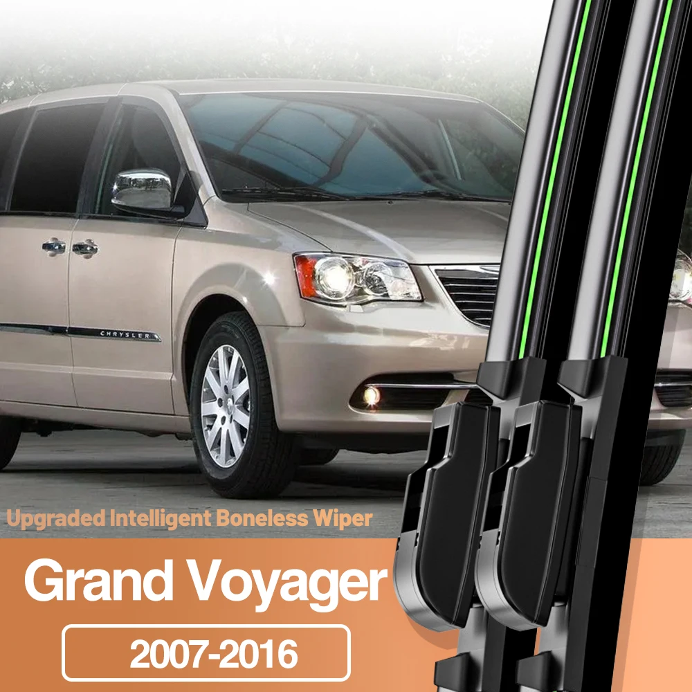 

2pcs For Chrysler Grand Voyager 2007-2016 Front Windshield Wiper Blades Windscreen Window Accessories 2008 2009 2010 2012 2013