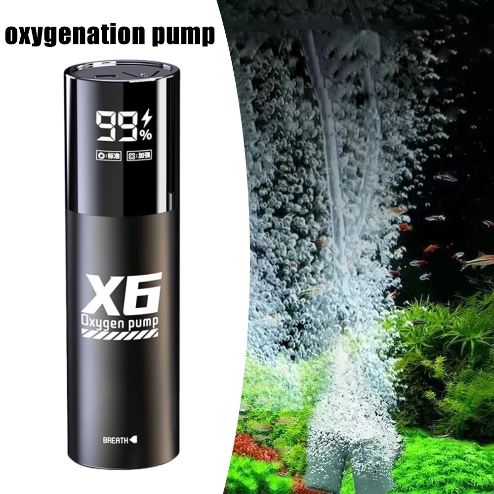 Wild Aquarium Fish - Portable Rechargeable Dual Purpose Oxygen Aerator