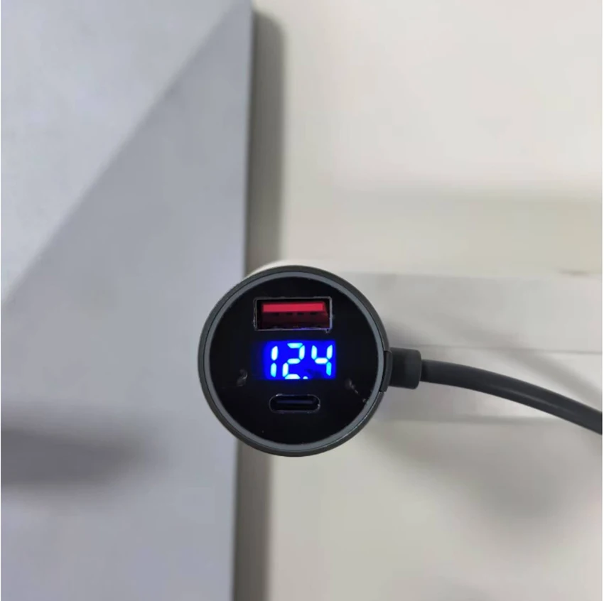 

Автомобильное зарядное устройство Starlink Mini Dual USB 12 В-24 В, кабель постоянного тока 2 м/300 см, цифровой вольтметр, водонепроницаемое удлинительное зарядное устройство