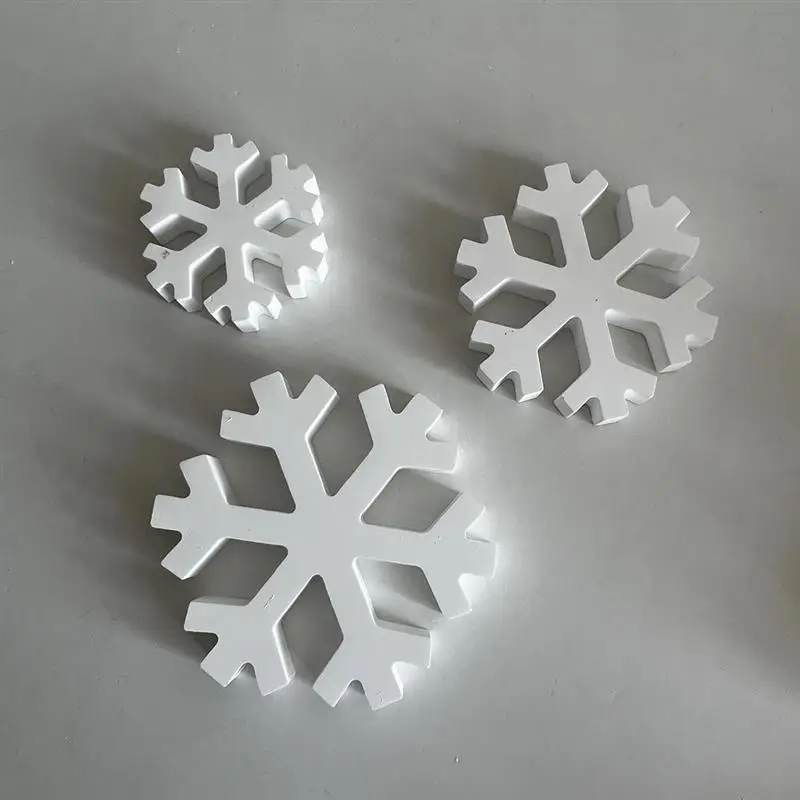 DIY Christmas Snowflake Resin Silicone Molds Warm Light Ornaments Making Soap Plaster Resin Casting Molds Home Decor Craft Gifts