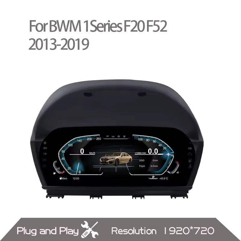 For BMW 1/2 Series X1 X2 F20 F52 F22 F45 F48 F49 F39 2014-2021 Digital Cluster LCD Dashboard Cockpit Virtual Instrument 1920*720 image 3