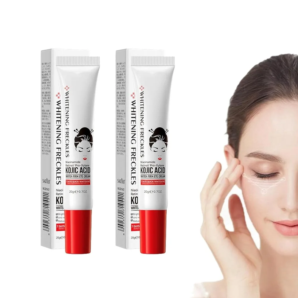 Anti-Ageing Kojic Acid Whitening Eye Cream Tightening Anti-Puffiness Fat Granules Remover Eye Cream Fine Lines Eye Bags