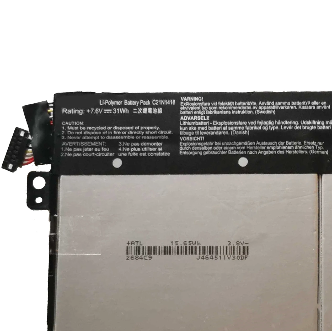 CP Genuine Laptop Battery C21N1418 7.6V/31Wh C21N1421 For Transformer T300CHI T300-Chi T300CHI-FL008H T300CHI-FL043T Notebook