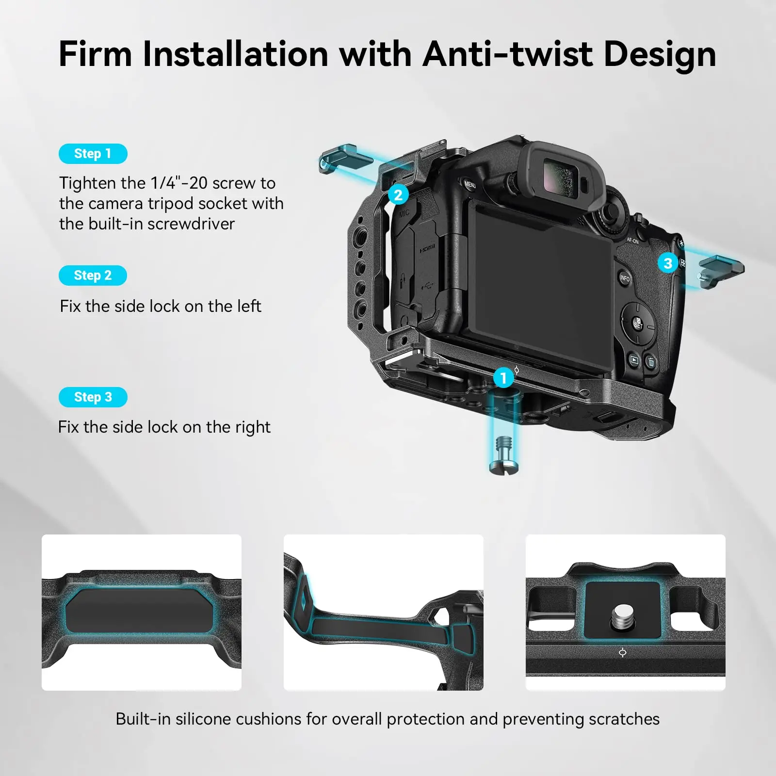 SmallRig “Black Mamba” Cage for Canon EOS R7/R10 with 1/4\