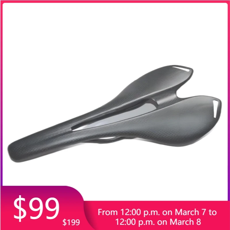 

STLF 3k Ultra-light Seat Full Carbon Fiber Saddle Saddle Road Mountain Bike Cushion Bicycle Parts