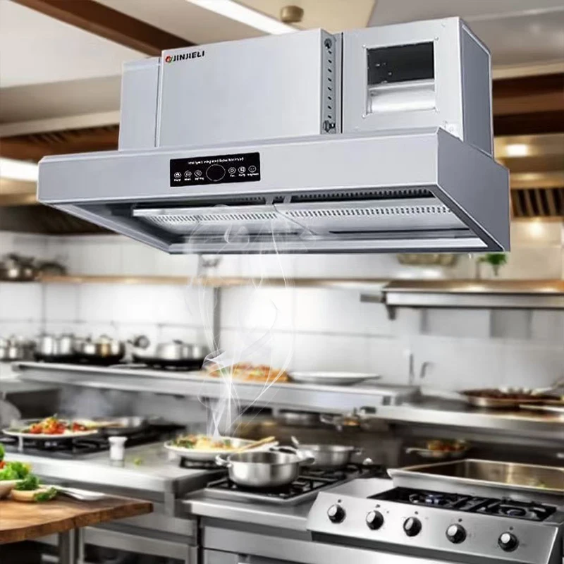 Commercial Kitchen Hood Fire Suppression System Gas Disposal Machinery Gas Scrubber Extractor Hood for Restaurant China Supply