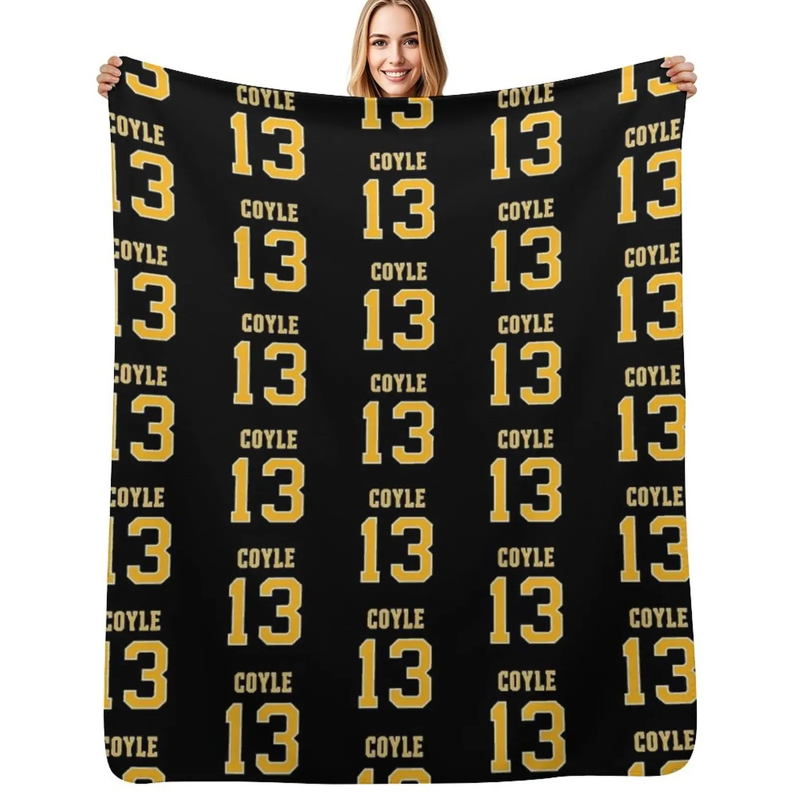 Charlie Coyle Black Throw Blanket Luxury Brand Thins Plush Luxury Throw Decorative Beds Winter beds Blankets