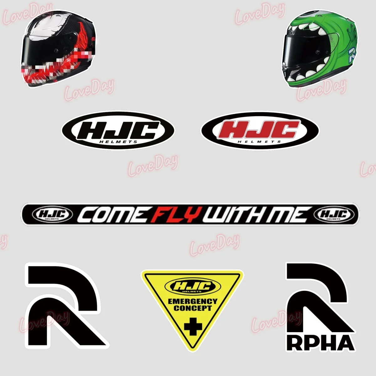 Vinyl Hjc Helmet Lo…