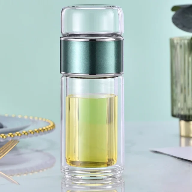 Tea Water Bottle High Borosilicate Glass Double Layer Tea Water Cup Infuser Tumbler Drinkware Water Bottle With Tea Filter 5 Tea Water Bottle High Borosilicate Glass Double Layer Tea Water Cup Infuser Tumbler Drinkware Water Bottle With Tea Filter 5