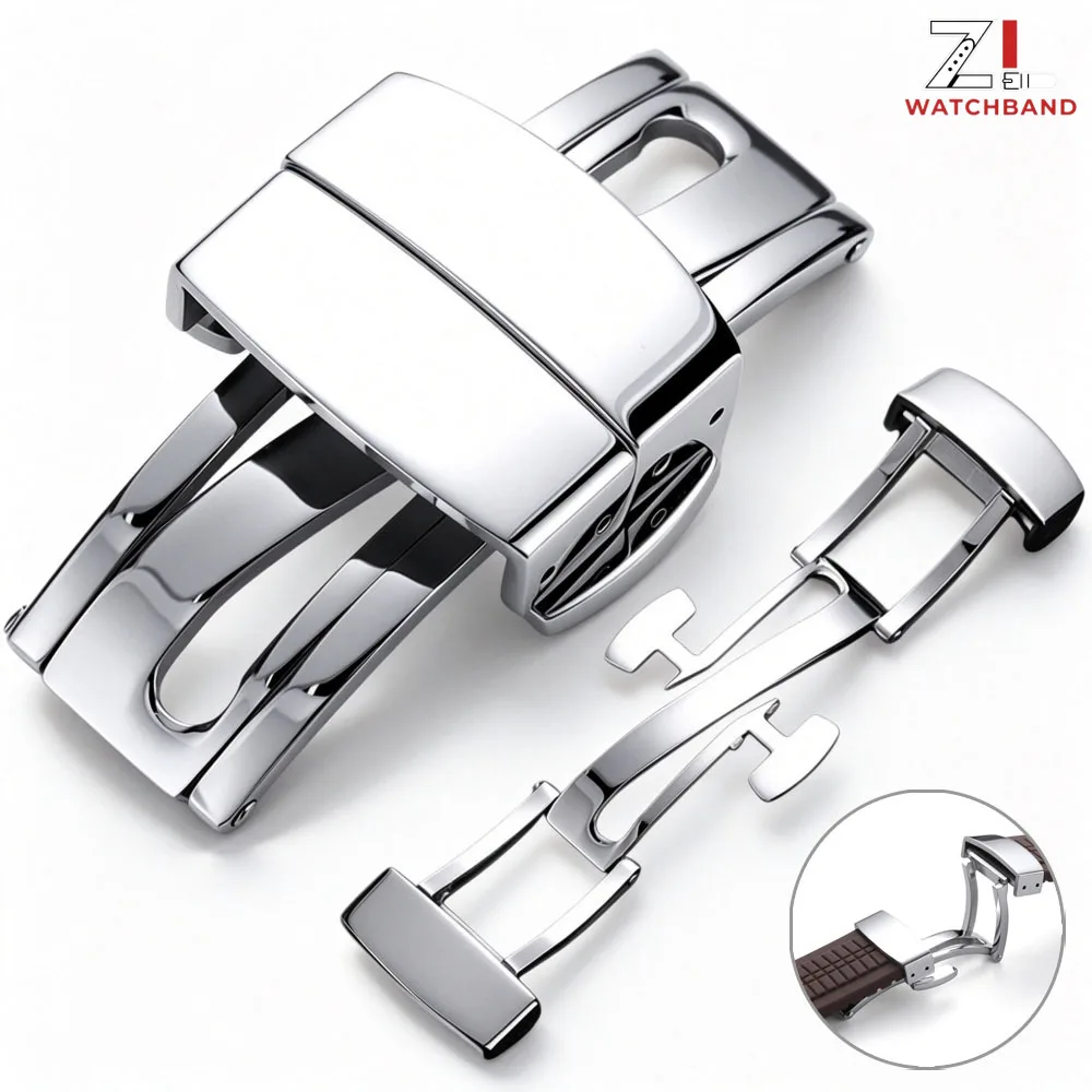 16mm 18mm Stainless Steel Watch Buckle for Patek Philippe 5167R Grenade Aquanaut Series Metal Folding Button Watch Accessories