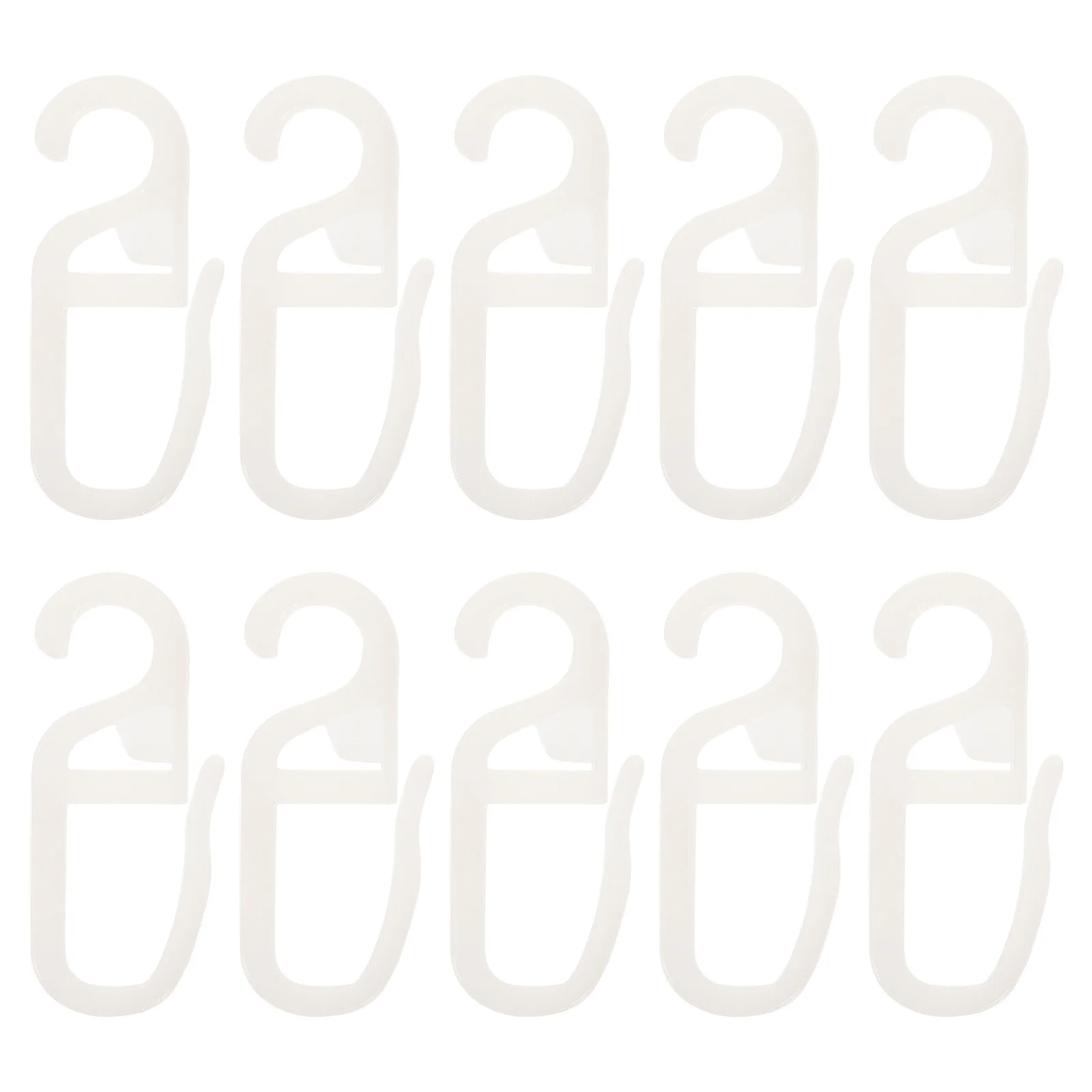 

10Pcs Curtain Rail Pulley Hooks Plastic Track Hangers for Shower Bathroom Drape Curtain Drapery Accessories Drapery Hooks