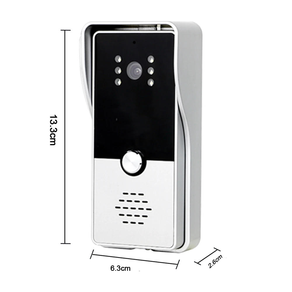 Homefong videocitofono da 7 pollici per videocitofono per appartamento in Villa campanello RFID con sblocco della fotocamera accesso alla porta del cancello notte