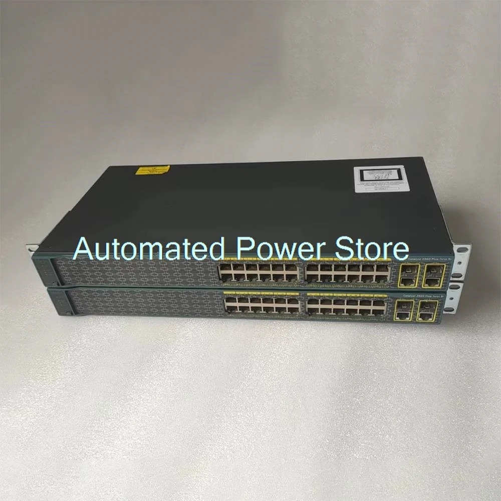 1 Pcs  WS-C2960+24TC-S 24 Port 100Mbps 2 Gigabit Network Management Switch 100% Tested Fast Ship Perfect Work