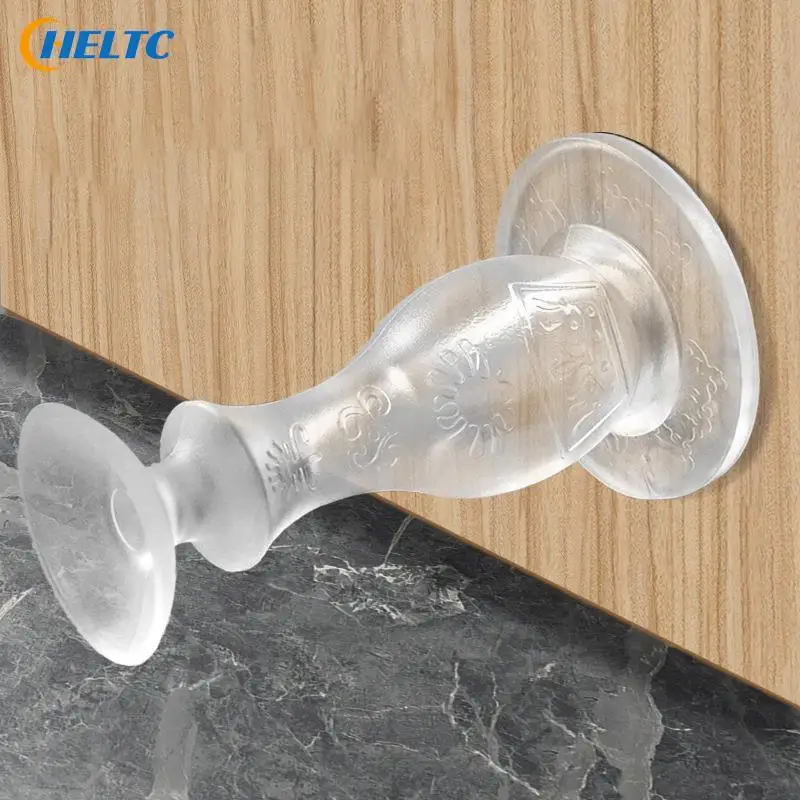 1*Door Stopper Silicone Mute Self Adhesive Door Stopper Bumper Door Suction Door Rear Retainer Wall Protectors Hidden DoorHolder