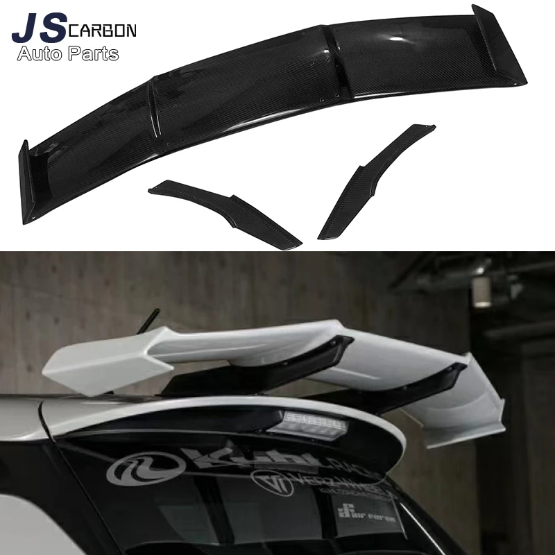 For Series Suzuki Swift ZC33S 2018+ Carbon Fiber spoiler Tail fins rear Auto Car Rear Trunk Spoiler Wing upgrade body kit