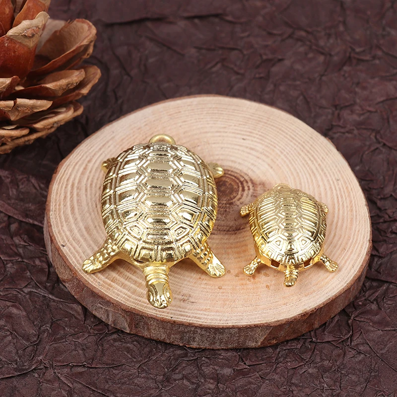 1 Pc Japanese Style Money Turtle Pendant Small Golden Tortoise Ornaments Guarding Praying Lucky Wealth Home Decoration Ornaments