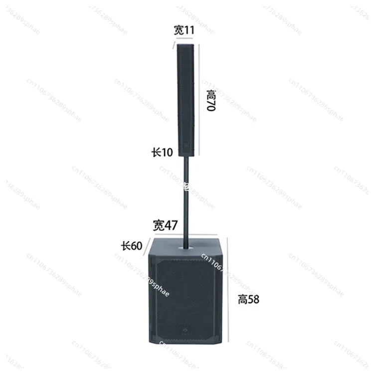 15-Inch active speakers + passive sound column set, large outdoor performance L306 + TP15SP audio speakers