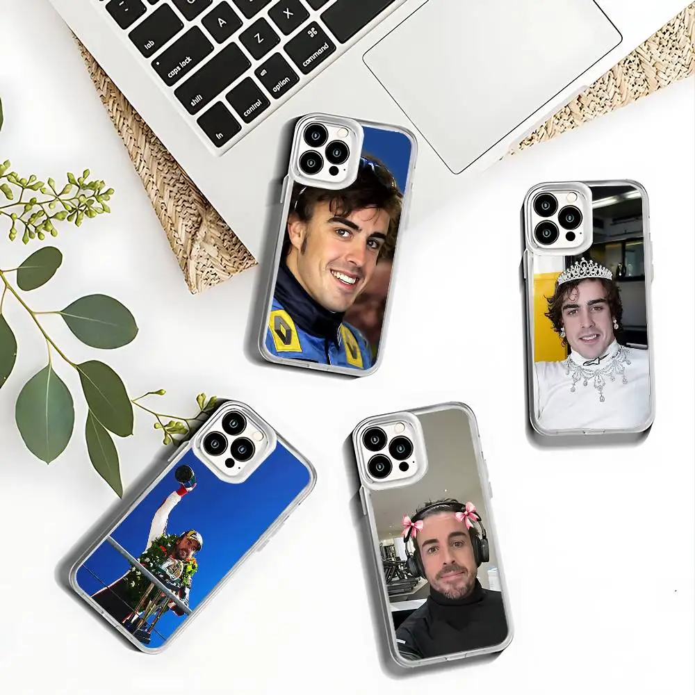 

Driver F-Fernando A-Alonso Phone Case For iPhone 17,16,15,14,13,12,11 Pro,Max,Plus,X,XS,XR,SE4,E Mini Transparent Soft Cover