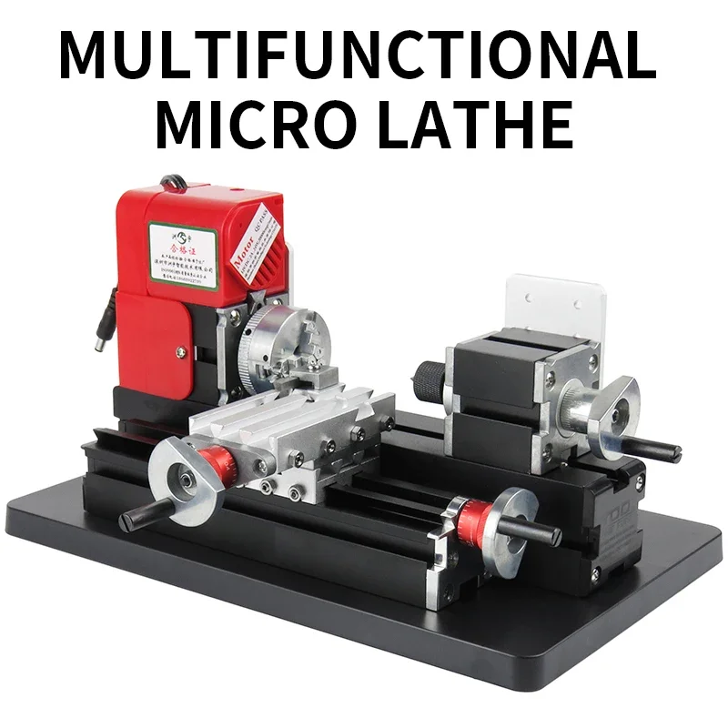 Multi-function Mi-ni Teaching Machine To-ol Maker Metal Lathe Wo-od Lathe Student Use Mi-ni Lathe
