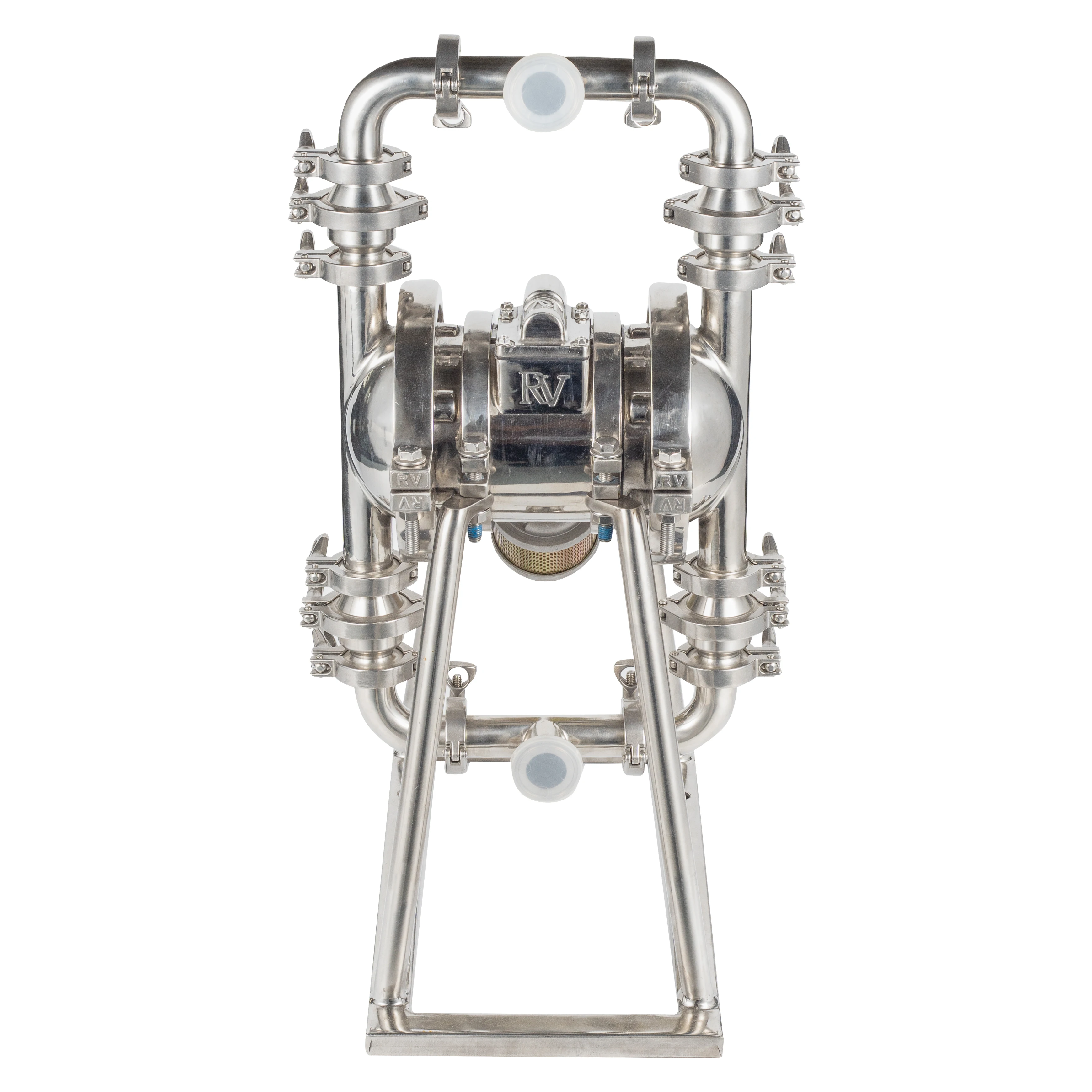 Air Operated Diaphragm Pump Gas Water Suction Pump Metal Construction for Marine Applications Pneumatic for Clean Water Use