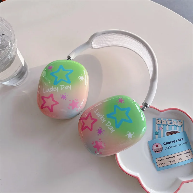 

Star Green Pink Case for AirPods Max Protective Headset Headphone Airpod Max Case Cover