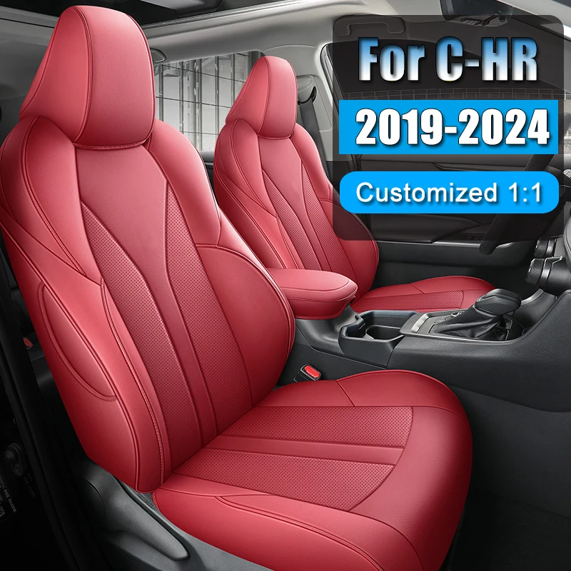 Full Surround Car Seat Covers For Toyota CHR 2018-2024 Front / Rear Vehicle Seat Cushion Luxury Original Design Auto Accessories